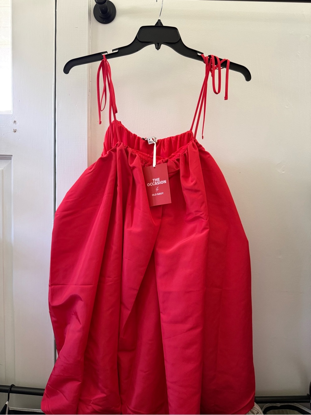 Old Navy Bright Red Bubble Mini Dress